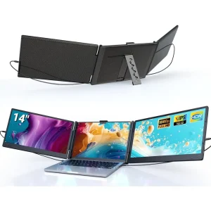 Portable 14 Triple Monitor Extender for Laptop